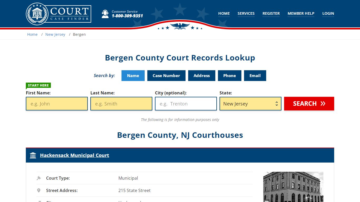 Bergen County Court Records | NJ Case Lookup